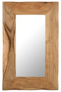 Kosmetické zrcadlo 50 x 80 cm masivní akáciové dřevo