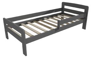 Vomaks Dětská postel se zábranou VMK008C KIDS Rozměr: 90 x 160 cm, Barva: barva šedá