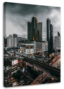 Obraz na plátně Mraky nad městem Rozměry: 40 x 60 cm