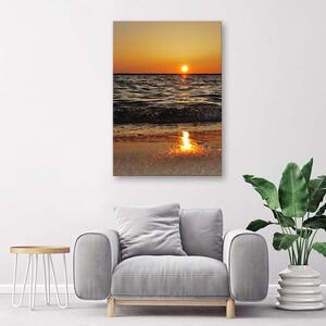 Obraz na plátně Moře a zapadající slunce Rozměry: 40 x 60 cm