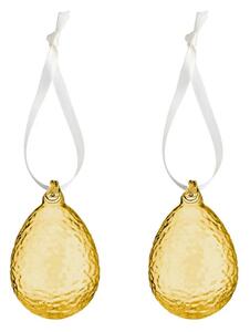 Skleněná velikonoční vajíčka Gry Honey - set 2 ks COOEE Design