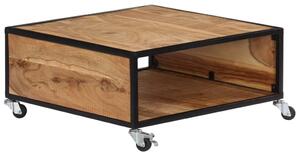 Konferenční stolek 70 x 70 x 32 cm masivní akáciové dřevo