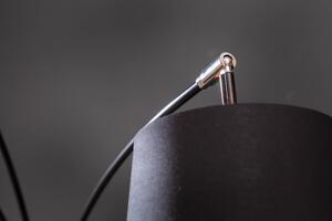 Designová kovová stojací lampa černá - Columbia Invicta Interior