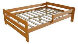 Vomaks Dětská postel se zábranou VMK009D KIDS Rozměr: 90 x 160 cm, Barva: barva růžová + bílá