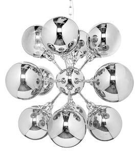Designový kovový lustr stříbrný - Porfyrión Invicta Interior