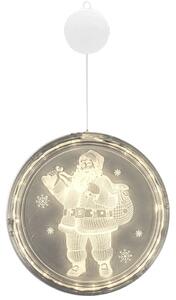 Tutumi, LED svítící ozdoba se vzorem Santa Claus 3xAAA LED26 16cm CD003, CHR-03000