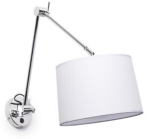 // BROADWAY nástěnná s ramenem bílá chrom 230V E27 42W - RED - DESIGN RENDL