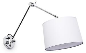 // BROADWAY nástěnná s ramenem bílá chrom 230V E27 42W - RED - DESIGN RENDL