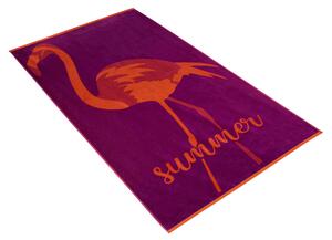 Plážová Osuška Vossen Flamingo Time, 100 x 180 cm