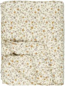 Ib Laursen Bavlněná deka krémová s malými květy