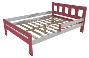 Vomaks Dětská postel se zábranou VMK010C KIDS Rozměr: 120 x 200 cm, Barva: surové dřevo