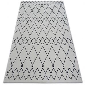Koberec SENSE Micro 81249 Cik Cak ETNO bílý/nebeský