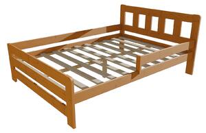 Vomaks Dětská postel se zábranou VMK010D KIDS Rozměr: 90 x 160 cm, Barva: barva růžová + bílá