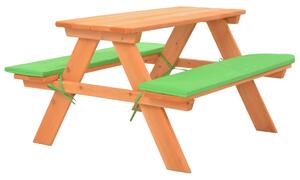 Dětský piknikový stůl s lavičkami 89 x 79 x 50 cm masivní jedle