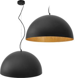 Toolight - Stropní lampa závěsná kovová miska 50cm 1xE27, černá, OSW-05011