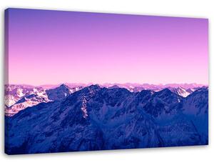 Obraz na plátně Fialové svítání v horách Rozměry: 60 x 40 cm