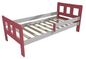 Vomaks Dětská postel se zábranou VMK010EA KIDS Rozměr: 90 x 160 cm, Barva: barva šedá + bílá