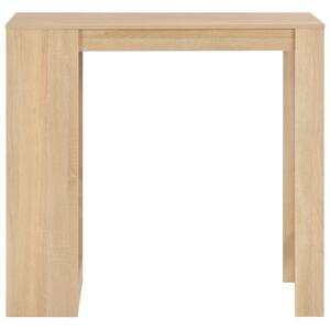 Barový stůl s regálem dubový 110 x 50 x 103 cm