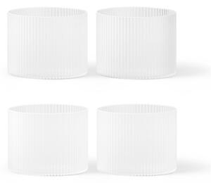 Skleničky Ripple Frosted Low 200 ml – set 4 ks