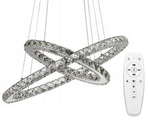 Toolight - LED stropní svítidlo + dálkové ovládání APP418-CP, chromová, OSW-65016