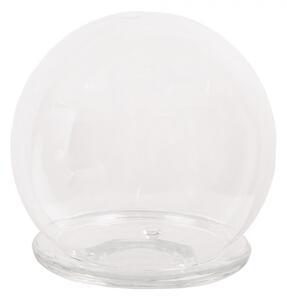 Skleněný kulatý poklop se skleněným podnosem Opaline – 15x16 cm
