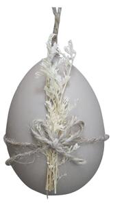 Ib Laursen Dekorační vajíčko s květinou latté
