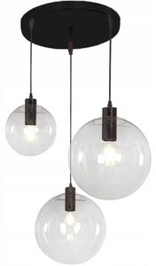 Toolight - Závěsné svítidlo Lassi 20+25+30 cm APP309-3C, černá, OSW-00341