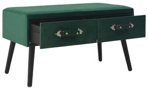 Konferenční stolek zelený 80 x 40 x 46 cm samet