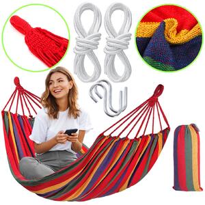 Bluegarden, houpací síť Hammock 1-místná 480142b, vícebarevná, OGR-09025