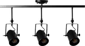 Toolight - Reflektorová lampa 3 x E27 APP487-3C, černá, OSW-00653