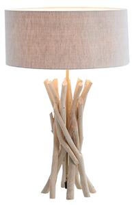 Designová dřevěná stolní lampa - Kai Invicta Interior