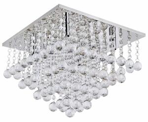 Toolight - Křišťálová stropní lampa 8xE14 60W 392203, chromová, OSW-04015