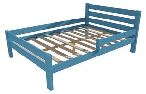 Vomaks Dětská postel se zábranou VMK011C KIDS Rozměr: 90 x 160 cm, Barva: barva modrá + bílá