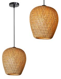 Toolight Toolight, závěsné svítidlo Natural 1xE27 APP885-1CP, přírodní, OSW-05245