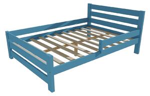 Vomaks Dětská postel se zábranou VMK011D KIDS Rozměr: 90 x 160 cm, Barva: barva šedá + bílá