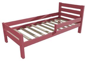 Vomaks Dětská postel se zábranou VMK011C KIDS Rozměr: 80 x 190 cm, Barva: barva růžová