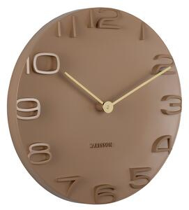 Karlsson Designové nástěnné hodiny 5311BR Karlsson, cappuccino