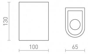 BODIE nástěnná sádrová 230V LED 2x3W 3000K - RED - DESIGN RENDL