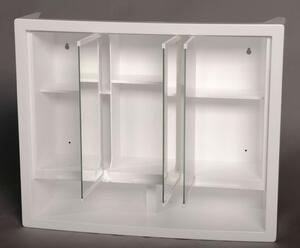 Jokey Plastové skříňky ERGO Zrcadlová skříňka (galerka) - bílá - š. 62 cm, v. 51 cm, hl. 16,5 cm 188413100-0110