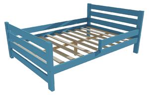 Vomaks Dětská postel se zábranou VMK011E KIDS Rozměr: 120 x 200 cm, Barva: barva modrá