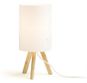 RUMBA stolní bílé PVC/dřevo 230V E14 11W - RED - DESIGN RENDL