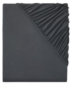 Livarno home Žerzejové napínací prostěradlo, 90-100 x 200 cm (tmavě šedá) (100390243003)