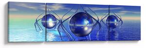 Obraz abstrakce - voda (170x50 cm)