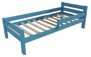 Vomaks Dětská postel se zábranou VMK012C KIDS Rozměr: 80 x 180 cm, Barva: barva modrá + bílá