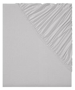 Livarno home Žerzejové napínací prostěradlo, 90-100 x 200 cm (světle šedá) (100390243002)