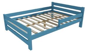 Vomaks Dětská postel se zábranou VMK012D KIDS Rozměr: 120 x 200 cm, Barva: barva šedá + bílá