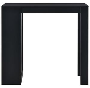 Barový stůl s regálem černý 110 x 50 x 103 cm