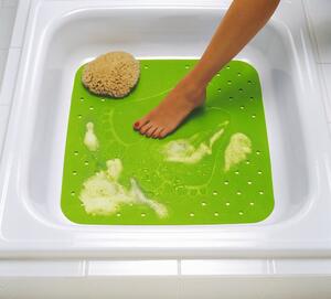 Ridder Koupelnové předložky Protiskluzová podložka do sprchy PLATFUS - zelená - 54 x 54 cm 67275