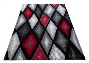 Koberec Sumatra J373B Diamond černý, šedý, červený