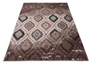 Koberec Sumatra H109A Geometric hnědý, tmavě béžový